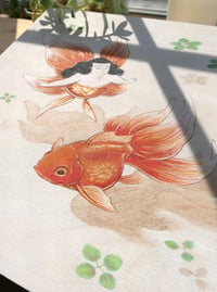 Image 5 of Goldfish Keeping Original Painting