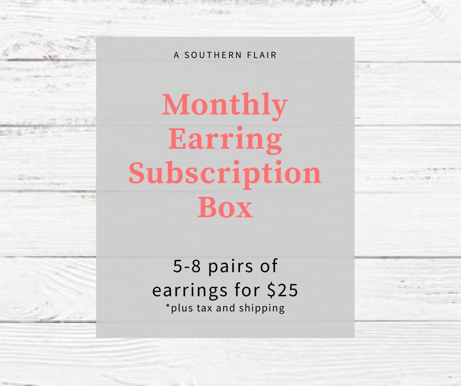 EARRING SUBSCRIPTION BOX