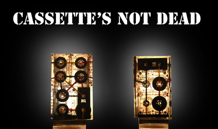 Small Cassette tapes lamp