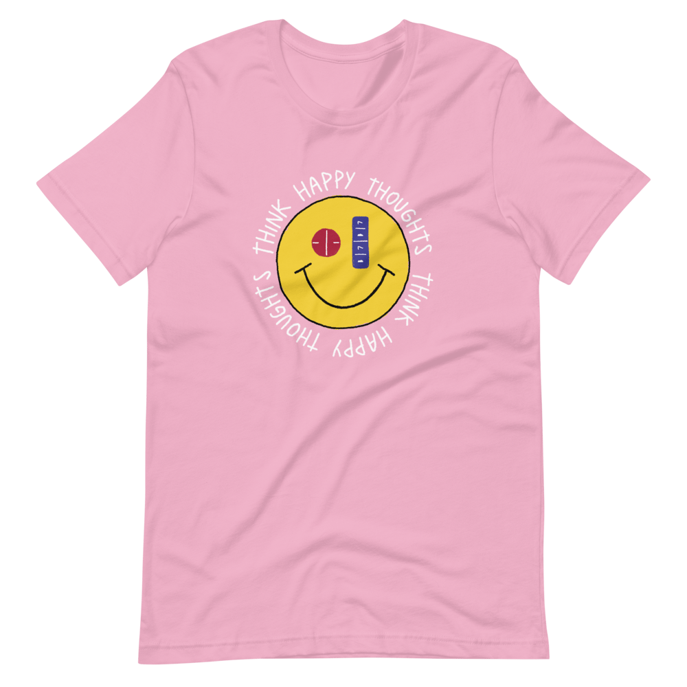 :) happy thoughts :) tshirt (LILAC/BLACK)