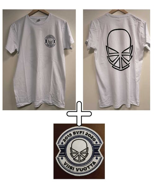 Image of BVFI five year anniversary T-shirt + Patch