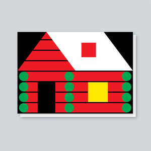 Image of Log cabin card