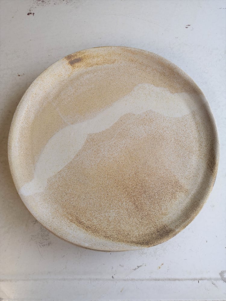 Image of Oatmeal stoneware plate