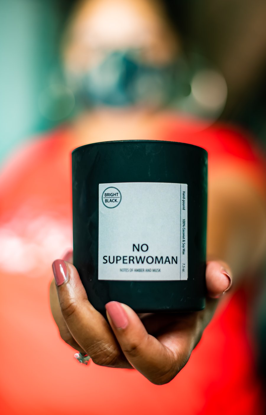 Image of The New NoSuperwoman Candle, by Bright Black Candle