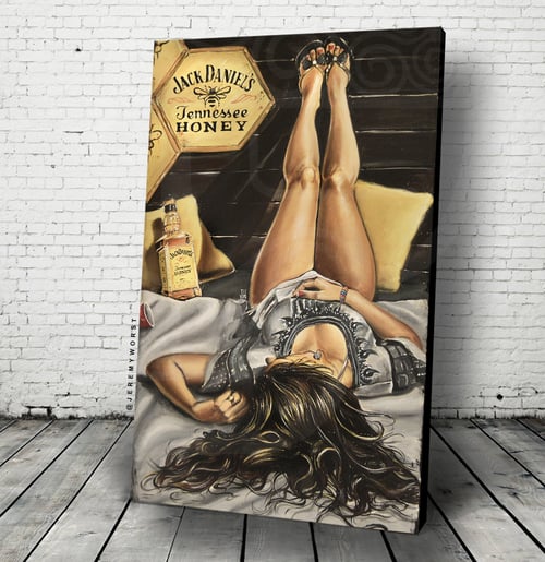 Image of JEREMY WORST Relax Artwork Signed Poster Print poster sizes fashion sexy woman