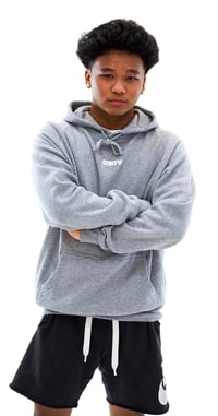 Image 1 of DEDA MENS GREY HOODIE WHITE LOGO