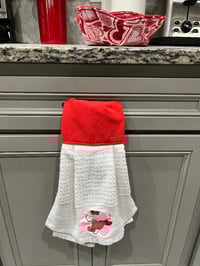 Image 1 of Kitchen Towel Boa and Microwave Cozies ❤