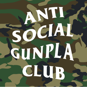 Image of Anti Social Gunpla Club - 3x3" vinyl sticker