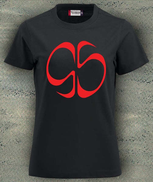 Image of "Red Logo" T-Shirt - Black
