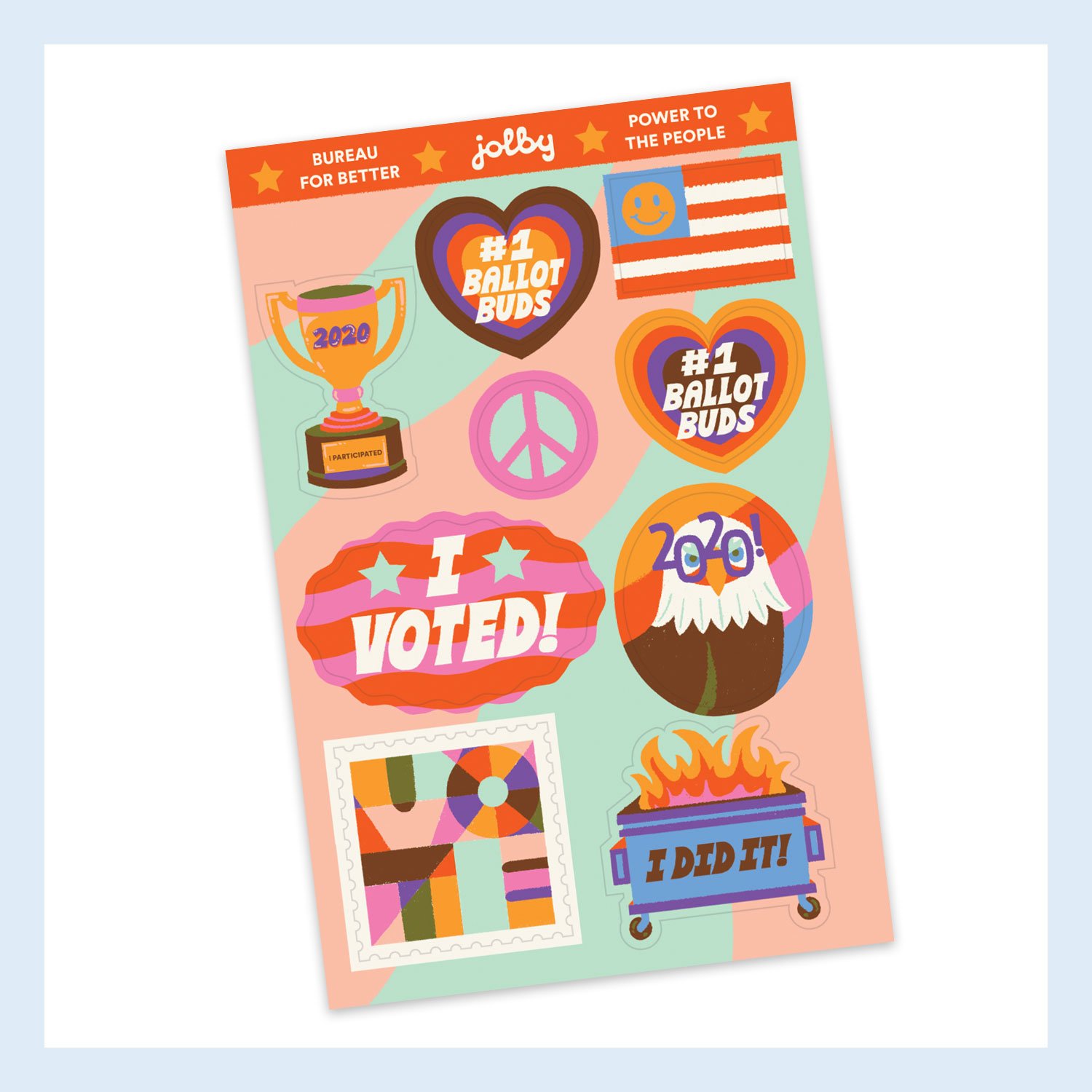 Image of "I Voted" Sticker Sheet