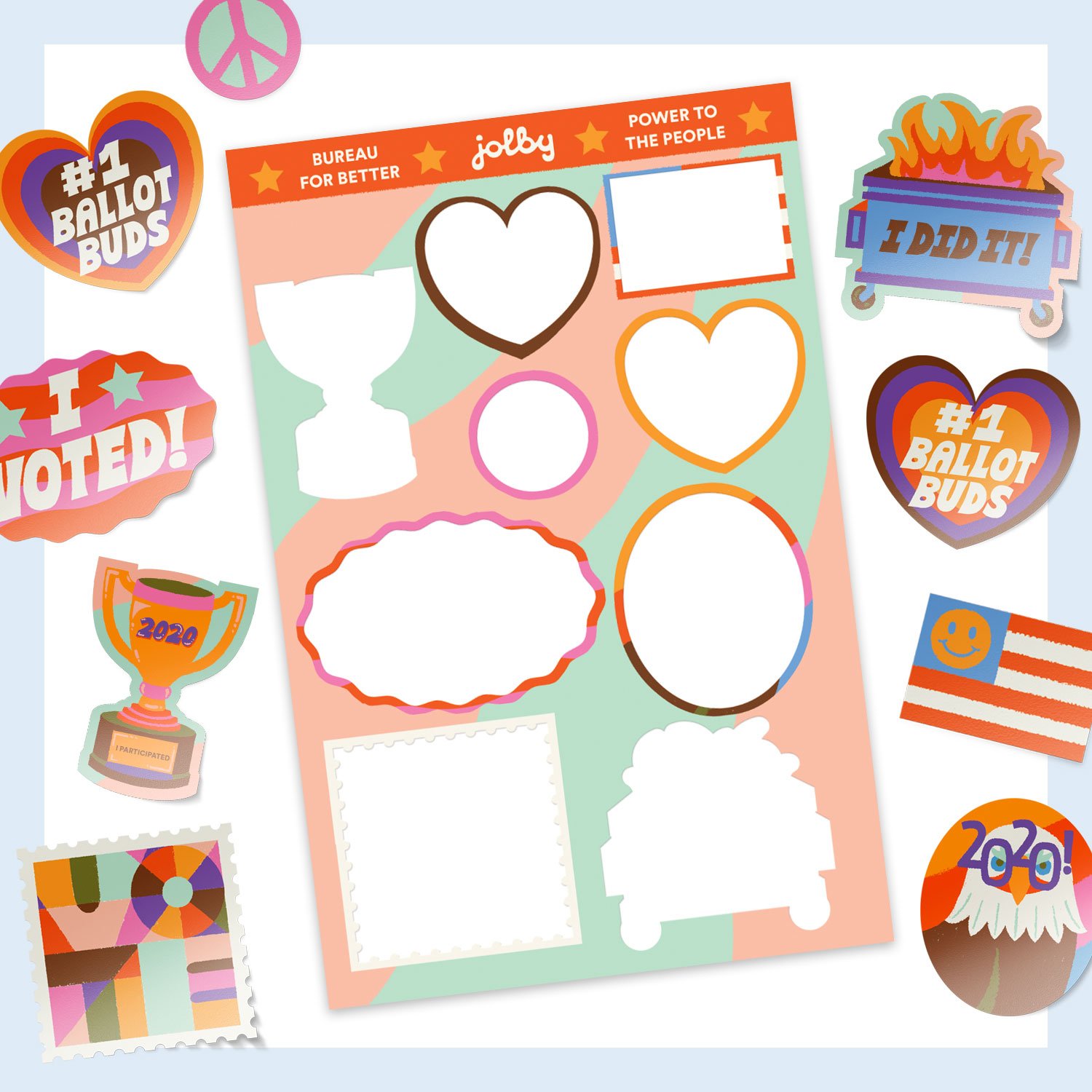 Image of "I Voted" Sticker Sheet