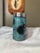 Image of #9 17oz Teal Cow Print Mason Jar