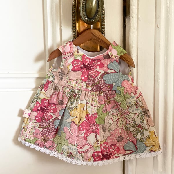 Image of Liberty dress to suit 38cm Miniland Doll - Mauvey