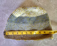Image 4 of Cotton, Merino Wool Beanie (Medium, Large) Striped