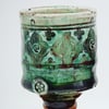 Emerald Celtic Porcelain Woodfired Chalice