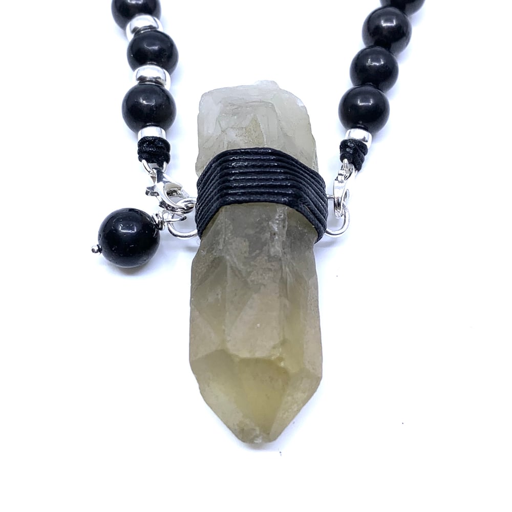 Image of Lava Choker33 with Citrine