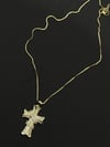 GOLD RHINESTONED CROSS 