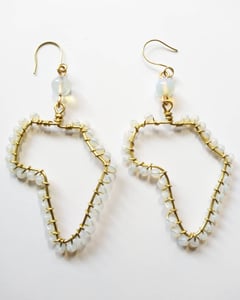 Image of Moonstone Wire Africa Earrings