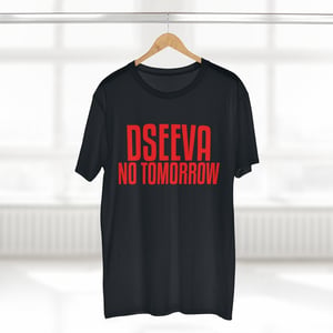 Image of No Tomorrow Tee (Black Shirt with Red Font)