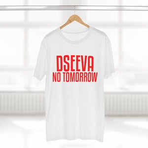 Image of No Tomorrow Tee (White Shirt with Red Font)