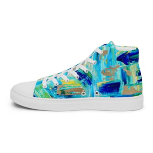 Image of "Prism" Men’s high top canvas shoes