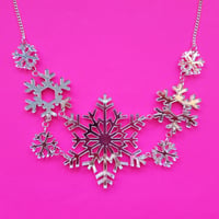 Image 4 of Snowflake Necklace 