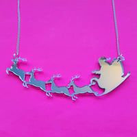 Image 3 of Santa's Sleigh Necklace