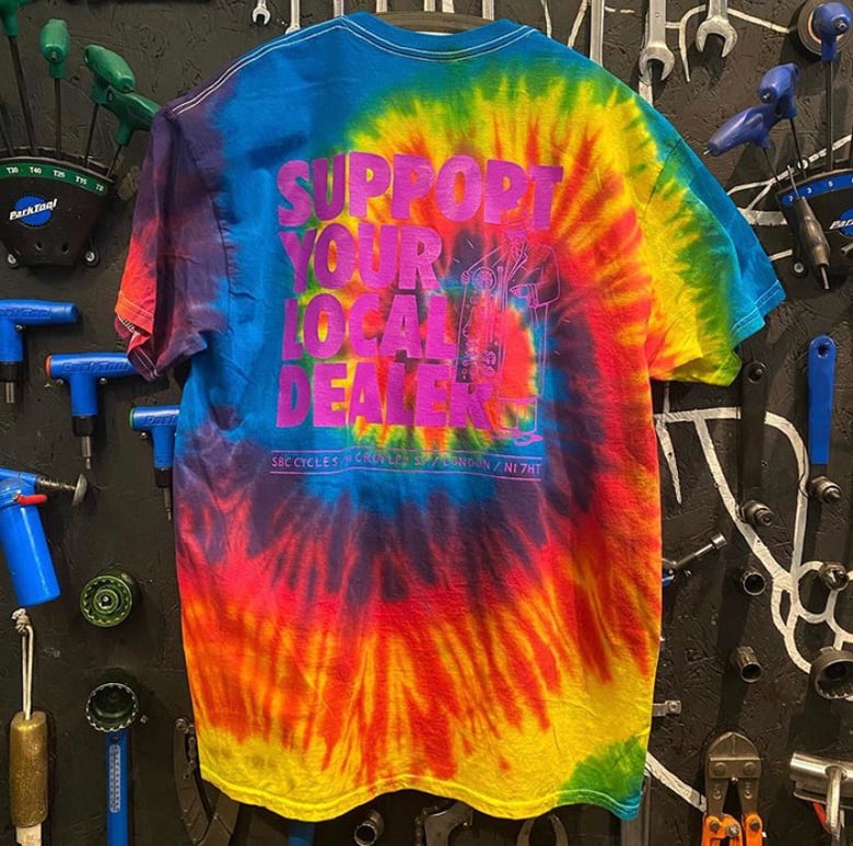 Image of Support Your Local Dealer - Rainbow Tie Dye / Purple