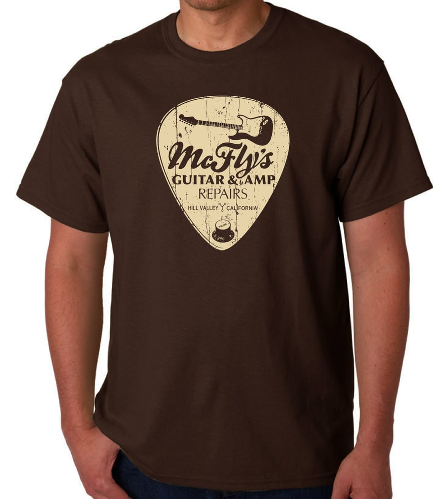 Image of BACK TO THE FUTURE - MARTY MCFLY GUITAR SHOP T-SHIRT