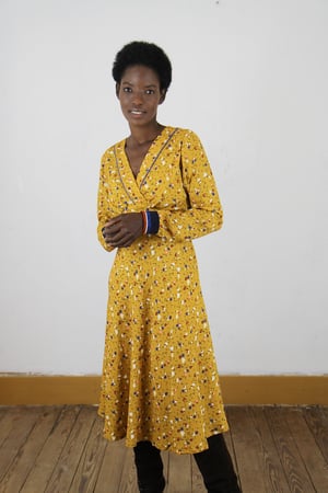 ROBE FIFTIES jaune