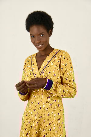 ROBE FIFTIES jaune