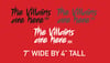 DECALS “The Villains are Here”