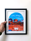 New York Met's Citi Field Envelope 8.5x11" Framed Print