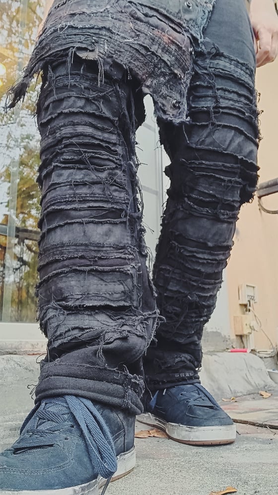 Image of Frankenstein distressed pants