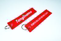 Red Box logo flight/bomber tag.