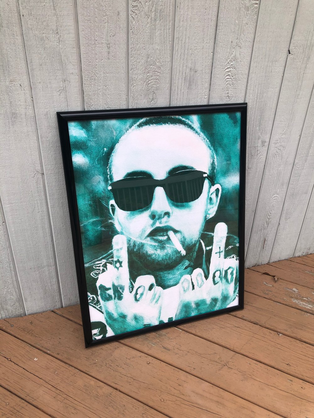 22x28" Mac Miller Green Poster