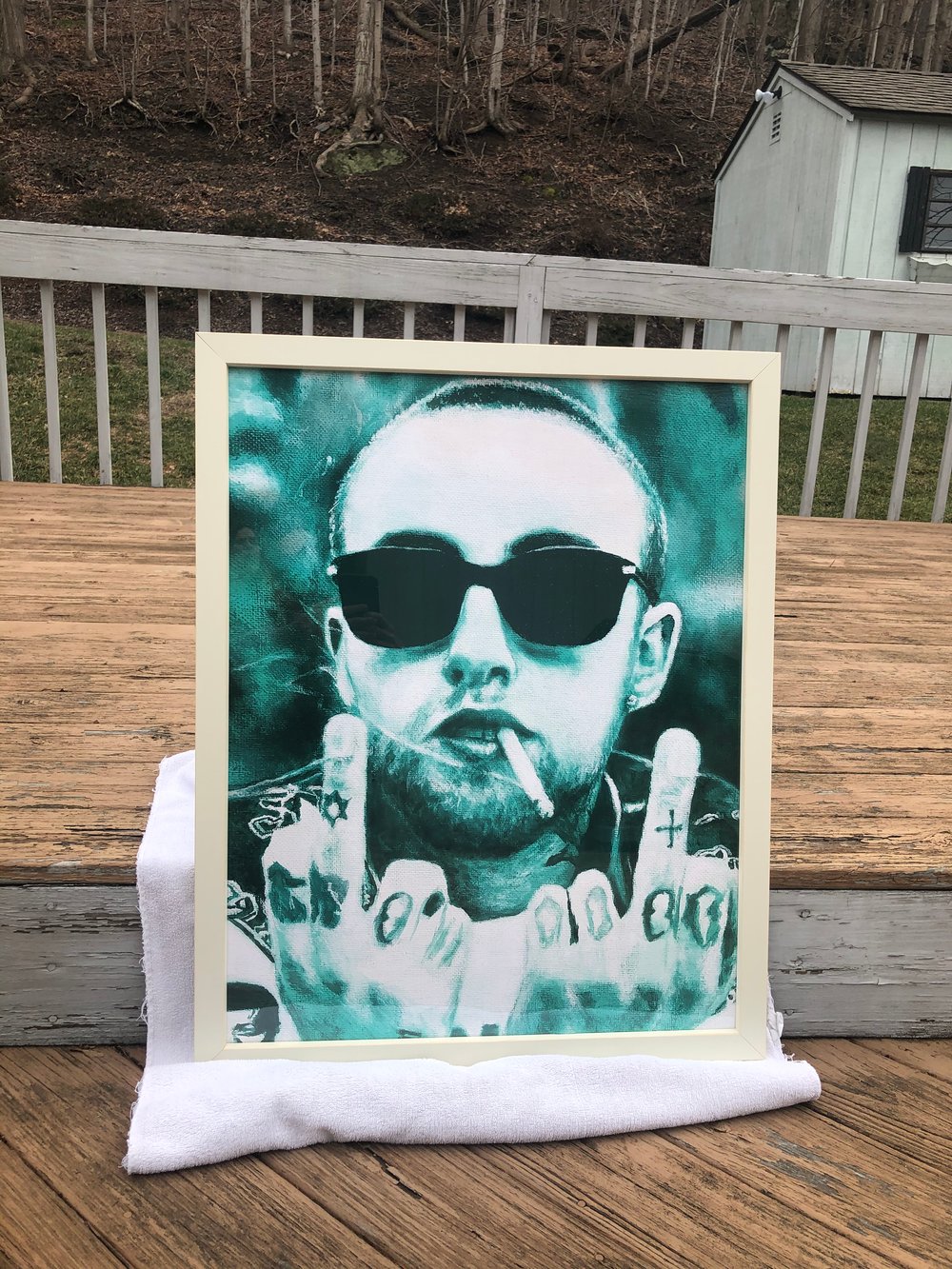 22x28" Mac Miller Green Poster