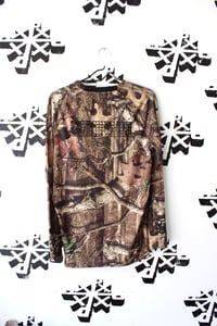 Image of locked and loaded long sleeve in forest camo