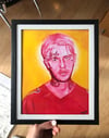 Lil Peep Red/Yellow 8.5x11" Framed Print