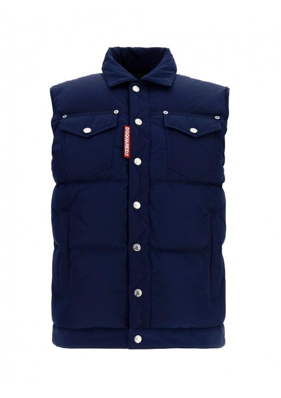 Image of GILET DSQUARED2 BLU NAVY