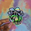 Returned Skull Holographic Sticker