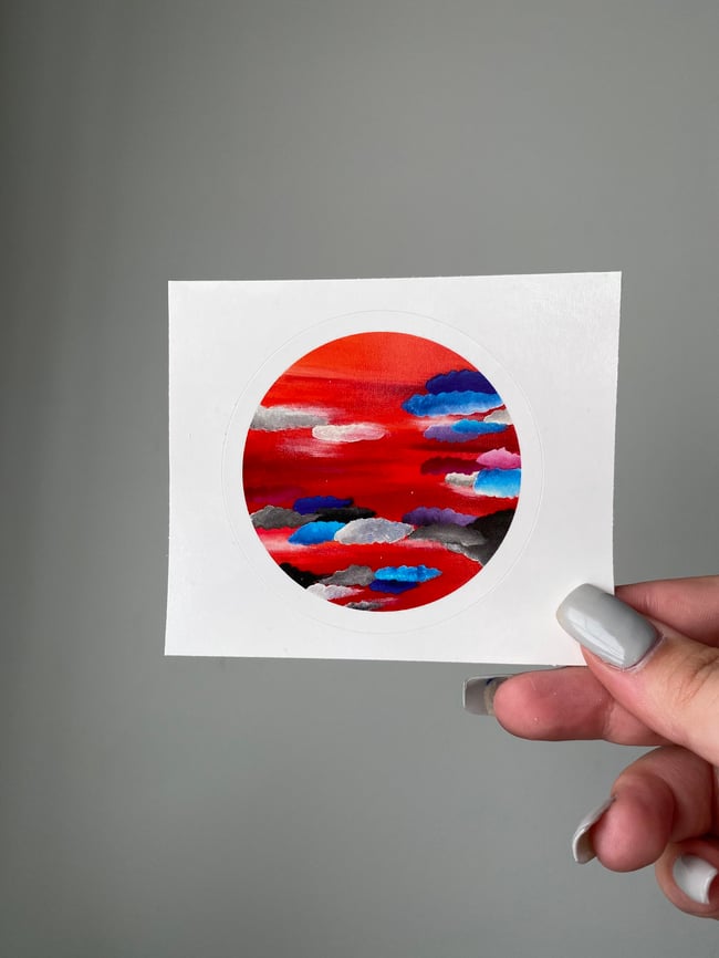 Late Scarlet Sticker