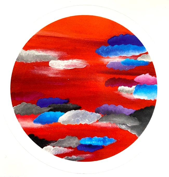 Late Scarlet Sticker