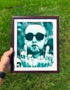 Mac Miller Green 8.5x11 Framed Print