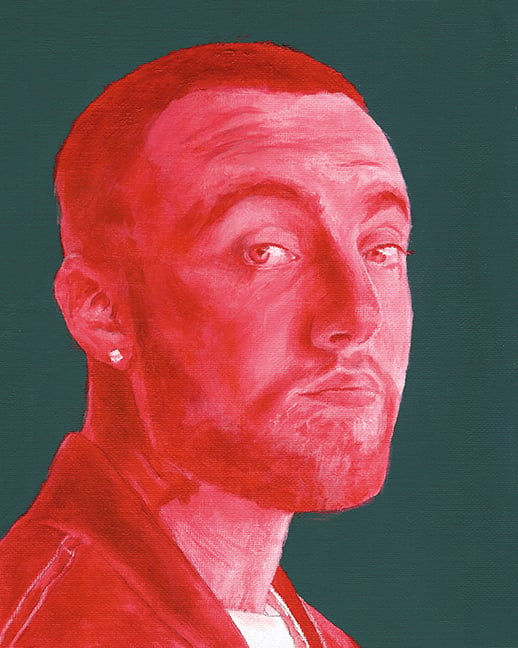 22x28" Red Mac Miller Poster