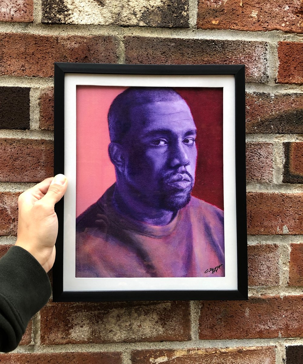 Kanye West 8.5x11" Framed Print