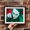 Heath Ledger as the Joker 8.5x11" Framed Print