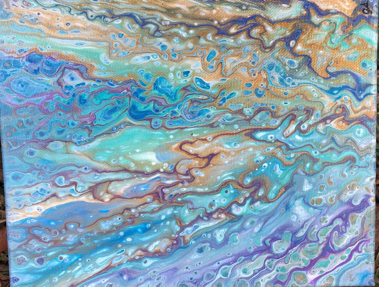 8 x 10 Swirl Acrylic Canvas