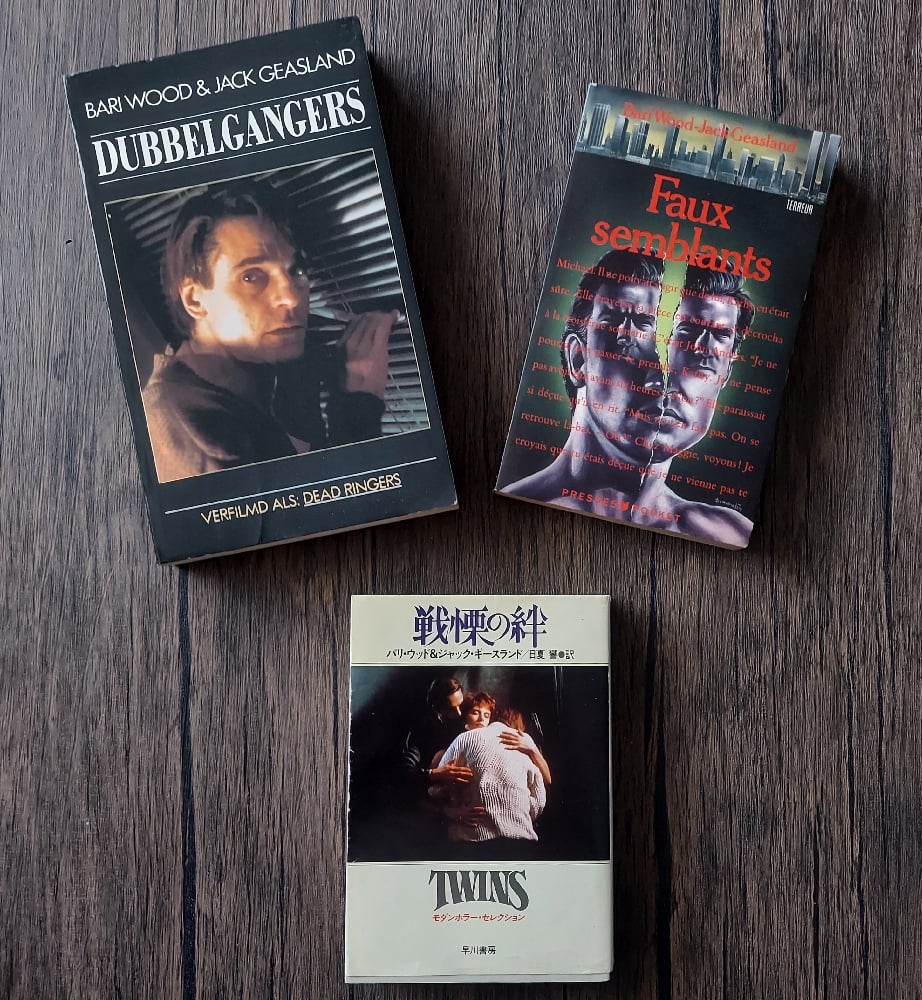 FOREIGN EDITIONS of Twins, by Bari Wood & Jack Geasland