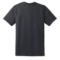 Image 2 of EDIFICE CLOTHING QUORUM MEN'S 1 COLOR HAND PRINTED ON HEATHER GRAY SHORT SLEEVE SM-XXL